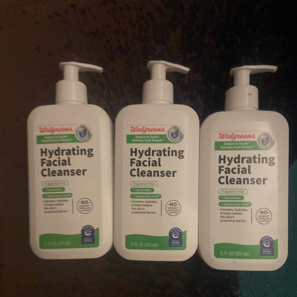 Walgreens Hydrating Facial Cleanser, 12 fl oz (3 pk)